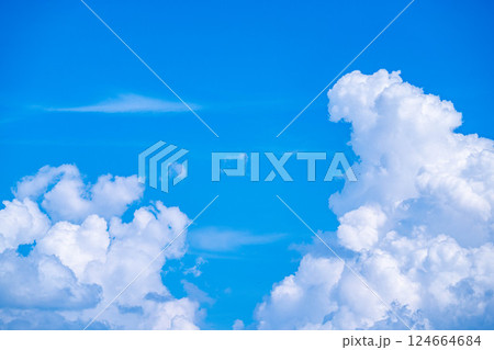 【夏素材】夏空イメージ【長野県】 124664684