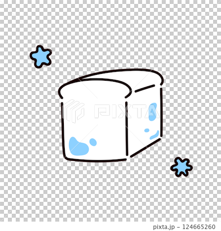 カビと洗濯物のイラスト 124665260