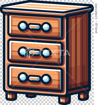 Simple drawer illustration 124665400