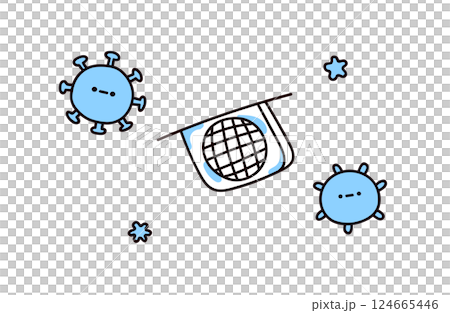 Illustration of mold and drain Illustration of mold and drain 124665446