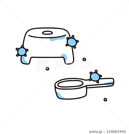 カビ生えたもののイラスト カビ生えたもののイラスト 124665448