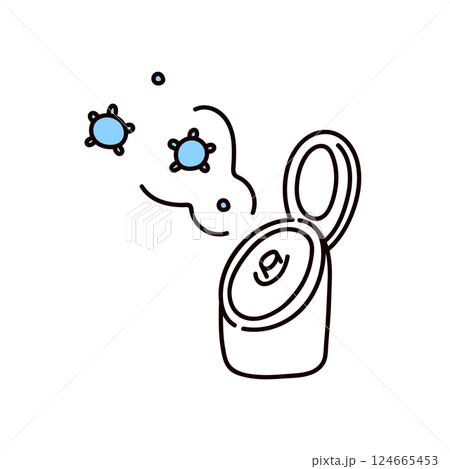 カビとスチーマーのイラスト カビとスチーマーのイラスト 124665453