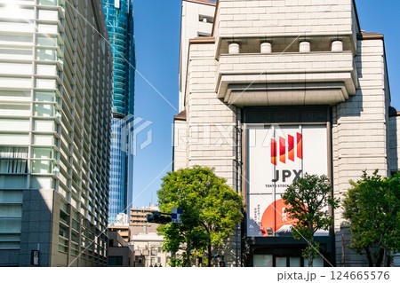 【東京都】東京証券取引所周辺の都市風景 【東京都】東京証券取引所周辺の都市風景 124665576