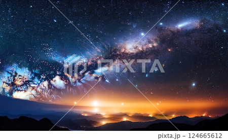 宇宙の神秘的な空 124665612