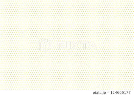 ポップなドット背景素材 黄色 透過 PNG 輝き 点々 バックグラウンド パステル シンプル 124666177