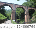 元国鉄・信越本線の赤煉瓦メガネ橋 124666769