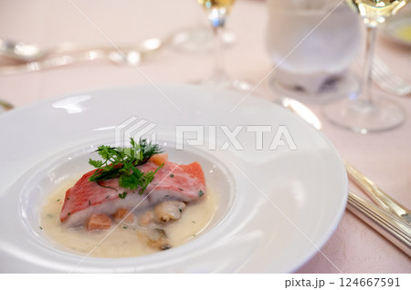 美味しい鮑のカルパッチョ 美味しい鮑のカルパッチョ 124667591