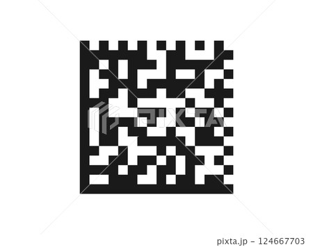 DataMatrixコードのイラスト 124667703