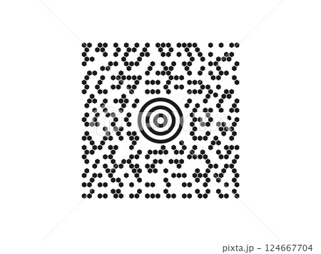 Maxiコードのイラスト 124667704