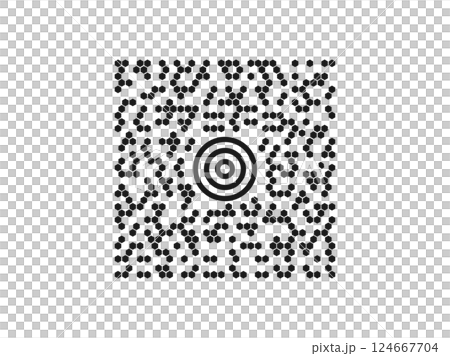 Maxiコードのイラスト 124667704