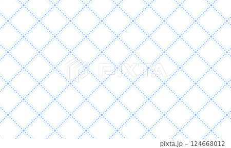 青色のクロスした網目に水色の点線で囲んだひし形のグリッド線 124668012