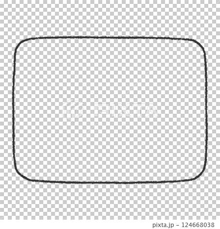 Hand-drawn rectangular frame Hand-drawn rectangular frame 124668038