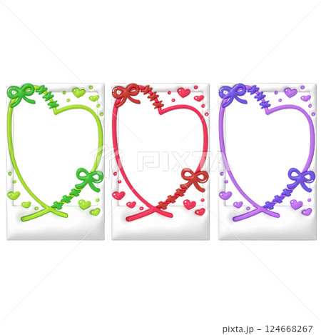 落書き チェキ ぷっくり デコレーション フレーム レッド グリーン パープル 落書き チェキ ぷっくり デコレーション フレーム レッド グリーン パープル 124668267