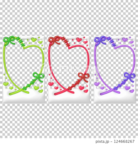 落書き チェキ ぷっくり デコレーション フレーム レッド グリーン パープル 落書き チェキ ぷっくり デコレーション フレーム レッド グリーン パープル 124668267