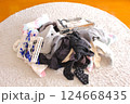 取り込んだ洗濯物 124668435