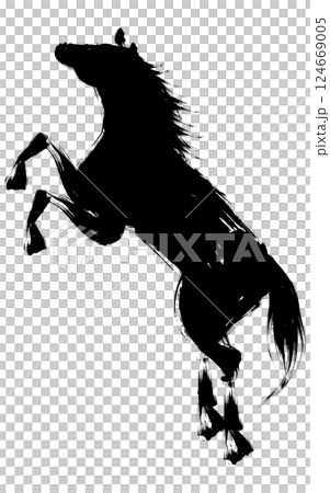 2026 匹馬年新年賀卡材料,站立的馬 2026 匹馬年新年賀卡材料,站立的馬 124669005