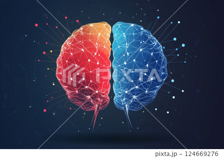 ストレスとリラックス(脳・自律神経のバランス) ストレスとリラックス(脳・自律神経のバランス) 124669276