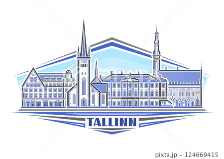 Vector illustration of Tallinn Vector illustration of Tallinn 124669415