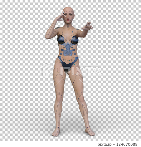 Women's cyborg Women's cyborg 124670089