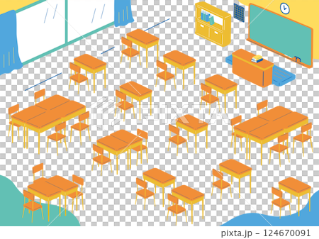 Classroom scenery Classroom scenery 124670091