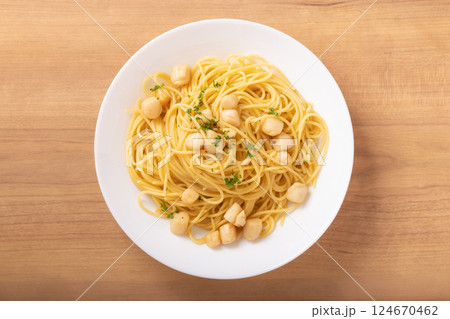 イタヤ貝のバター醤油パスタ 124670462