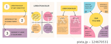 Hand Drawn Infographic Templates Hand Drawn Infographic Templates 124670531