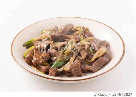 牛タンねぎ塩炒め 牛タンねぎ塩炒め 124670824