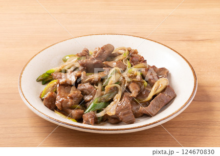 牛タンねぎ塩炒め 牛タンねぎ塩炒め 124670830