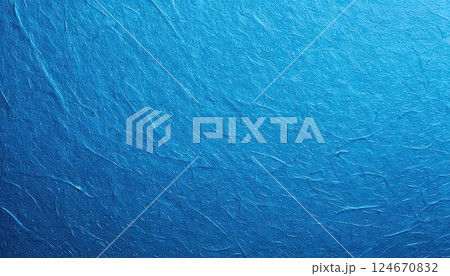 《AI画像》青い和紙のテクスチャー 124670832