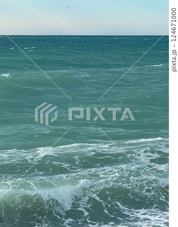 Black Sea in autumn in Sochi 124671000