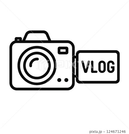 VLOGカメラのアイコン 124671246