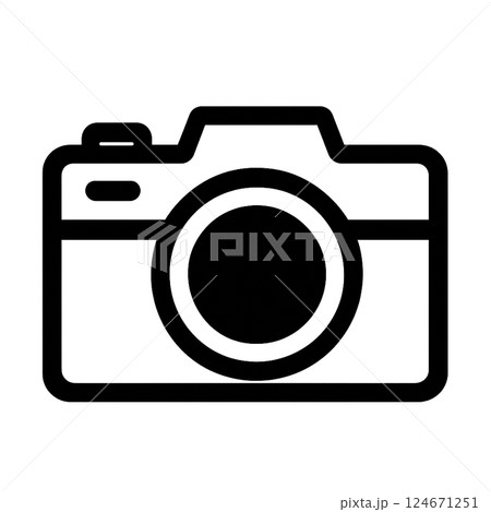 ミラーレス一眼カメラのアイコン ミラーレス一眼カメラのアイコン 124671251