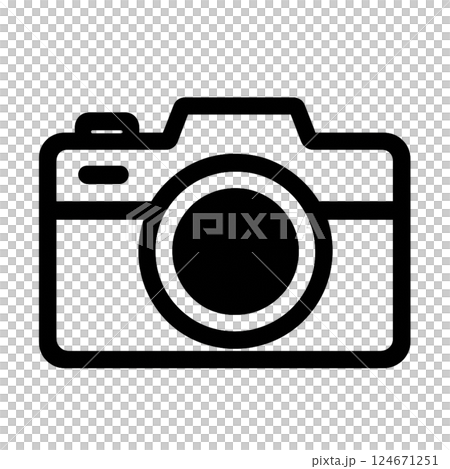 ミラーレス一眼カメラのアイコン ミラーレス一眼カメラのアイコン 124671251