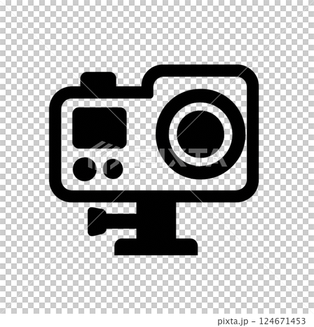 Action camera icon 124671453