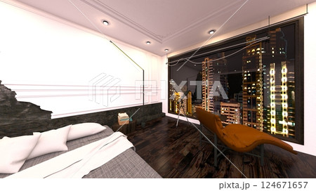 ベッドルーム 124671657