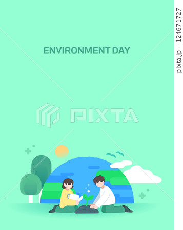 Environmental Protection Illustration for the Earth  124671727