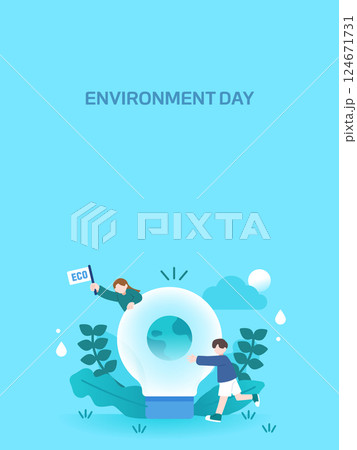 Environmental Protection Illustration for the Earth  124671731