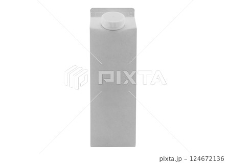 Milk box or juice box carton packages Blank white. Paper cardboard brick package for beverage diary products. Retail package mockup isolated on white background Milk box or juice box carton packages Blank white. Paper cardboard brick package for beverage diary products. Retail package mockup isolated on white background 124672136