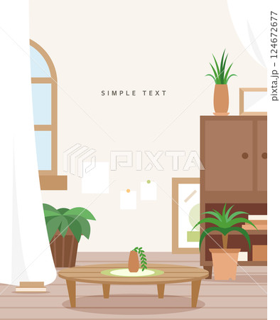 Simple interior background Simple interior background 124672677