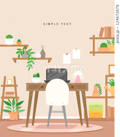 Simple interior background 124672678