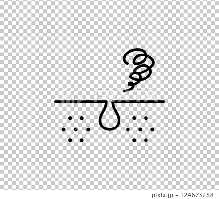 毛孔不良圖示插圖向量 124673288