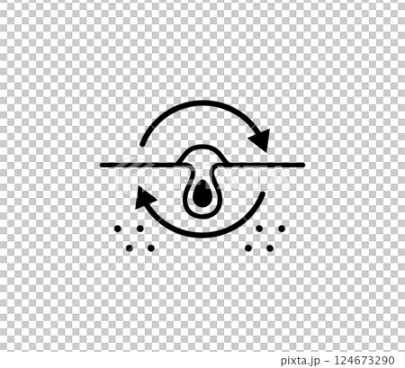 復發性痤瘡圖示插圖向量 復發性痤瘡圖示插圖向量 124673290