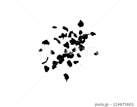 Powder Pile Icon, Dirt Symbol, Soil Sign, Dust Heap 124675603