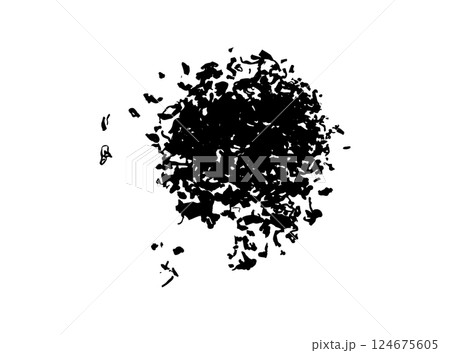 Powder Pile Icon, Dirt Symbol, Soil Sign, Dust Heap 124675605