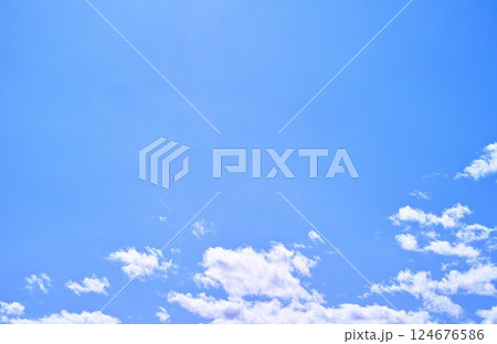 青空と雲イメージ 青空と雲イメージ 124676586