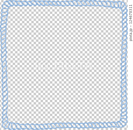 Light blue square rope frame, Adobe Illustrator Artwork Light blue square rope frame, Adobe Illustrator Artwork 124678311