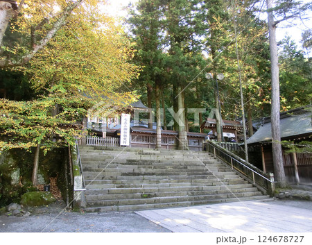 諏訪大社上社本宮の塀重門（長野県諏訪市） 124678727