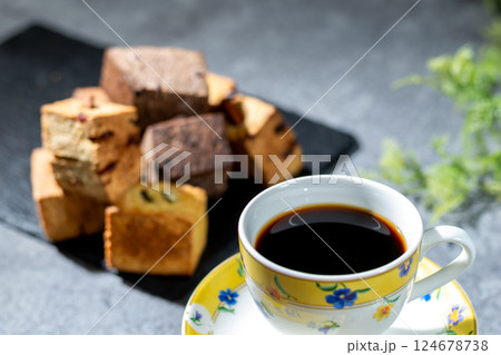 コーヒーとスコーン コーヒーブレイク コーヒーとスコーン コーヒーブレイク 124678738