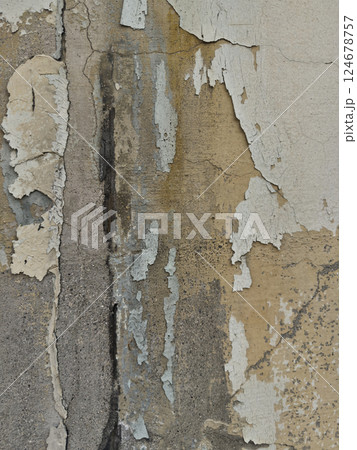 A wall with a rich vintage texture that is good for use as a design background. 124678757