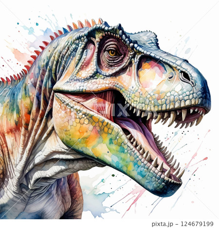 ティラノサウルスのイラスト 124679199